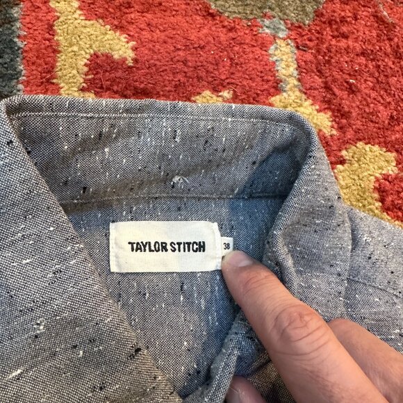 Taylor Stitch The Jack Shirt in Charcoal Fleck, Size Small 38 - Picture 2 of 4